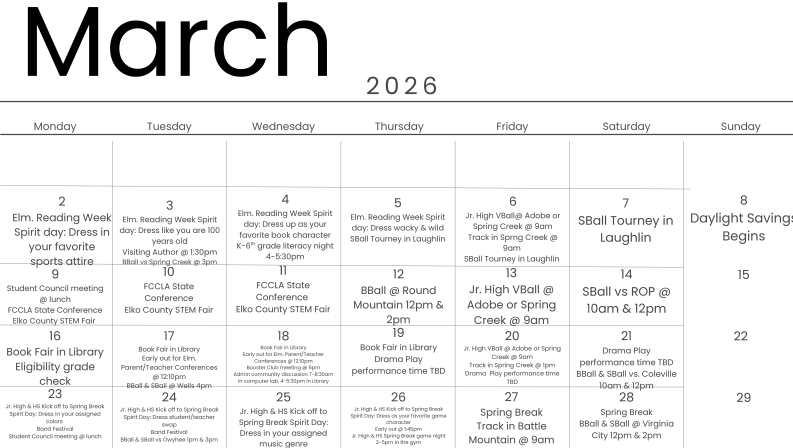 march calendar
