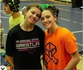 T Remington and R Glascock wrestlers