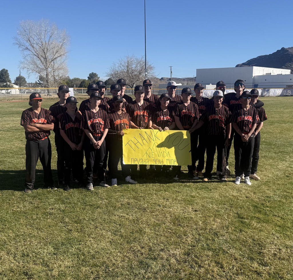 baseball team with a thank you to NGM