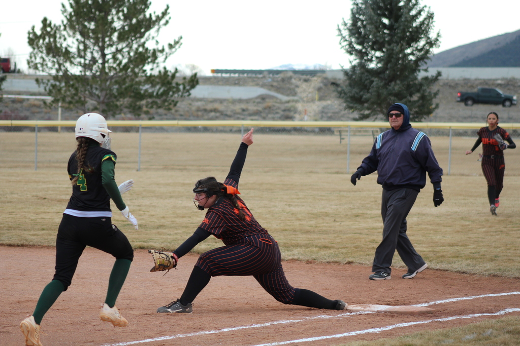 Wells High School softball players
