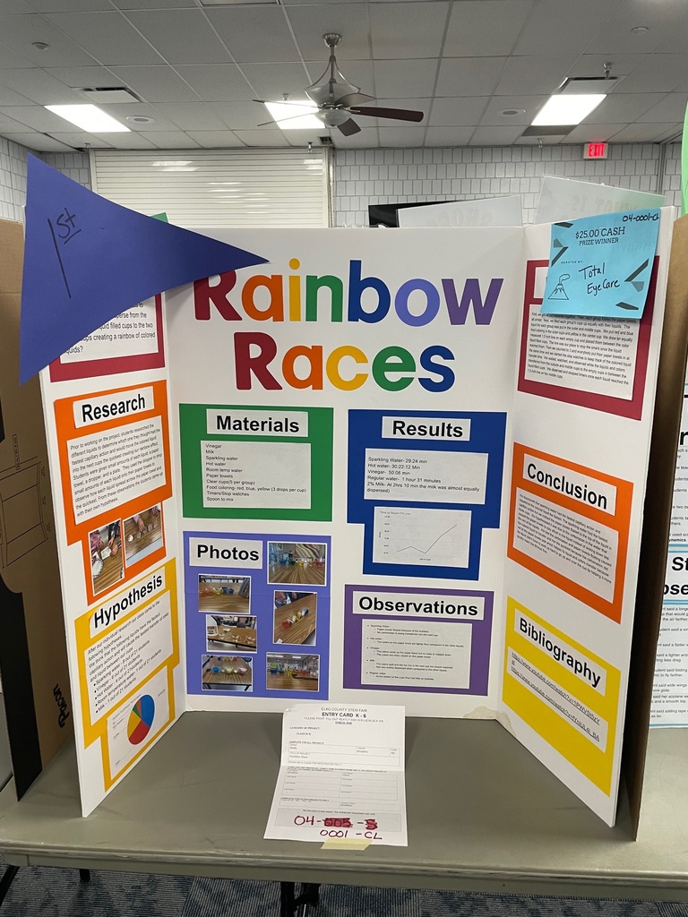 Stem Fair student boards and winners