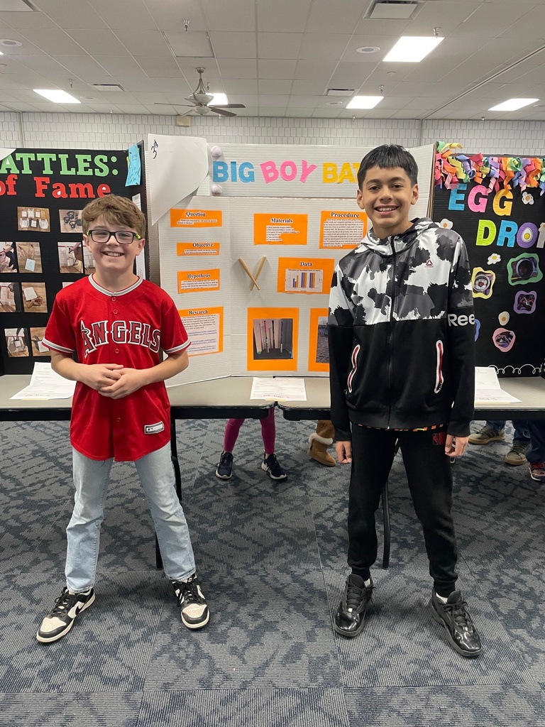 Stem Fair student boards and winners