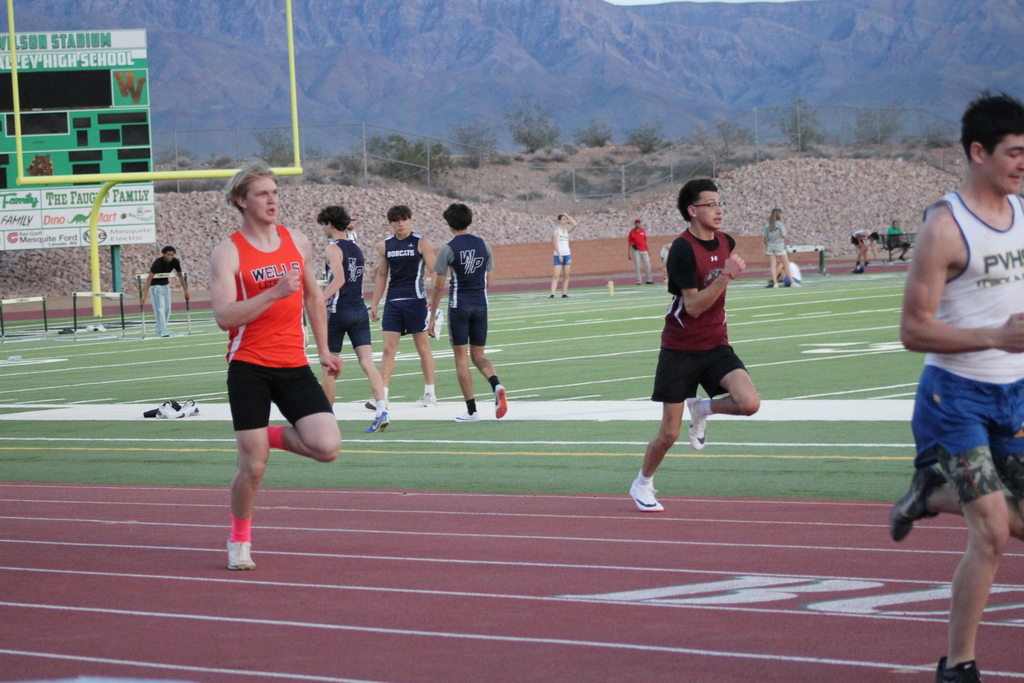 Wells High School track and field athletes
