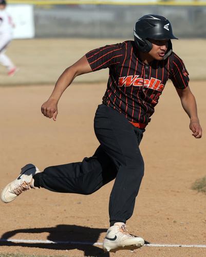 Wells High School baseball player
