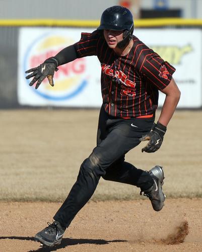Wells High School baseball player
