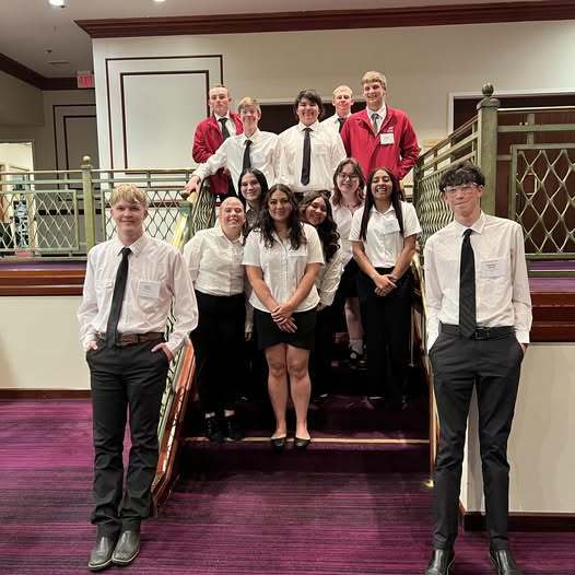 SkillsUSA students at the  state competition