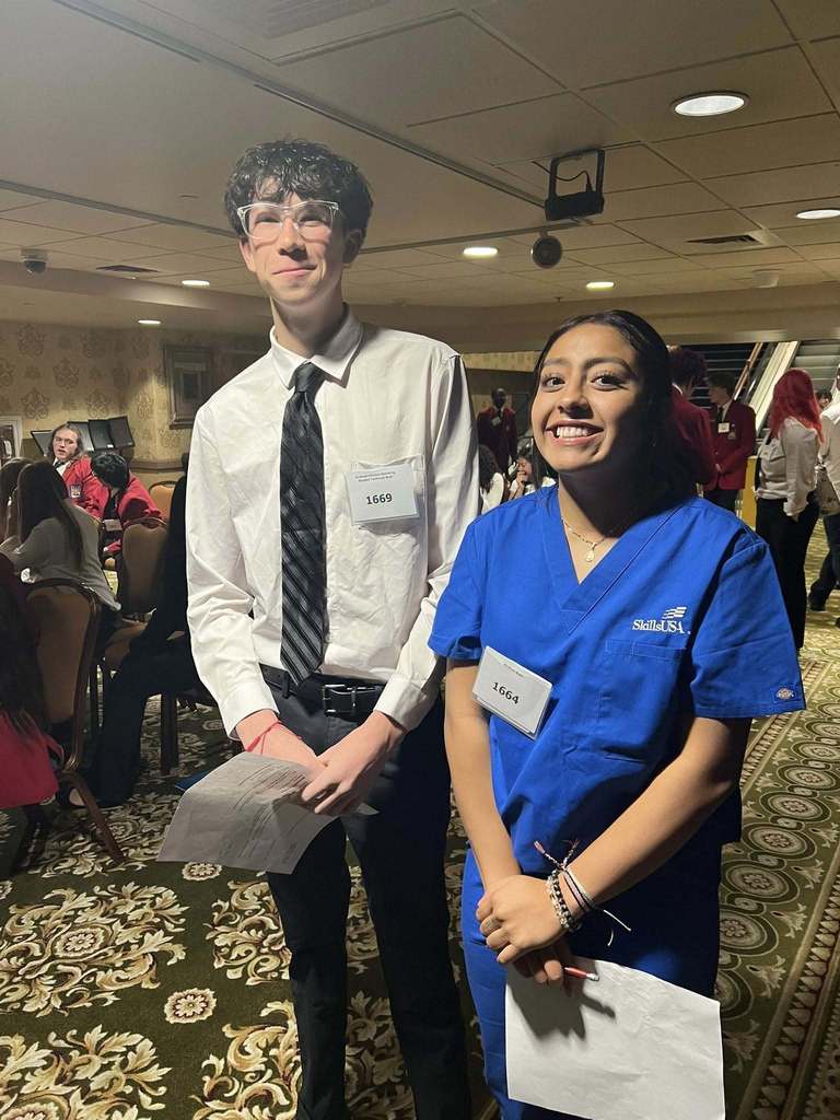 SkillsUSA students at the  state competition