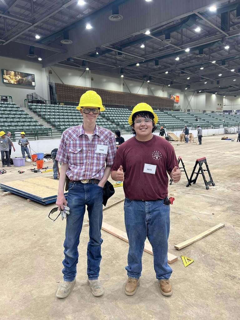 SkillsUSA students at the  state competition