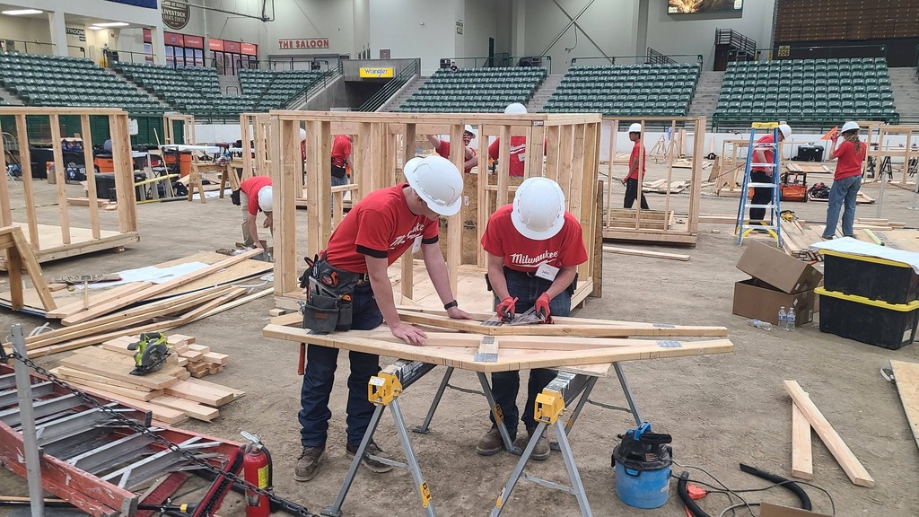SkillsUSA students at the  state competition