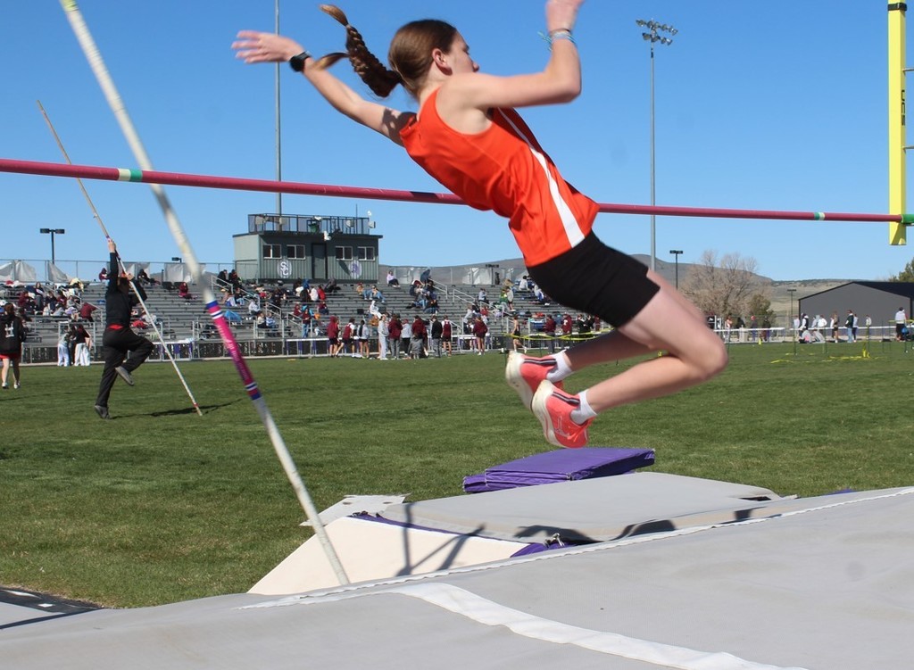 WHS track and field athletes competing in Spring Creek at the Elko II meet