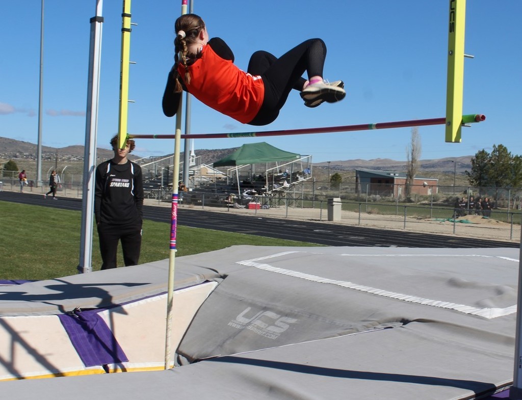WHS track and field athletes competing in Spring Creek at the Elko II meet