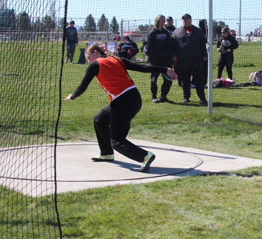 WHS track and field athletes competing in Spring Creek at the Elko II meet