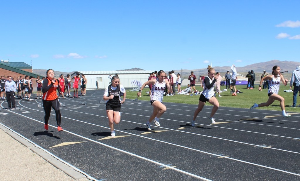 WHS track and field athletes competing in Spring Creek at the Elko II meet