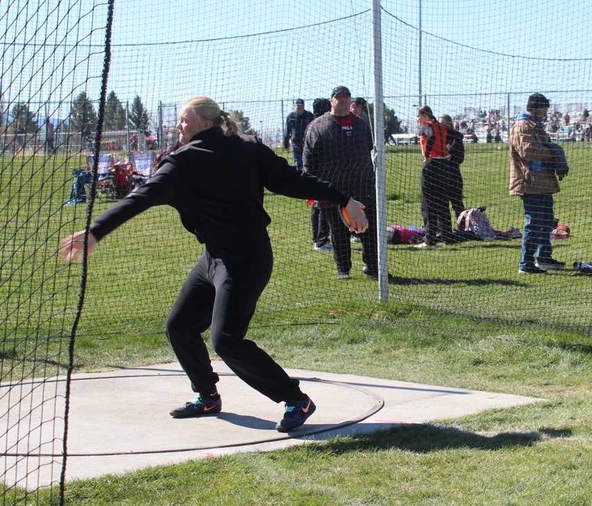WHS track and field athletes competing in Spring Creek at the Elko II meet
