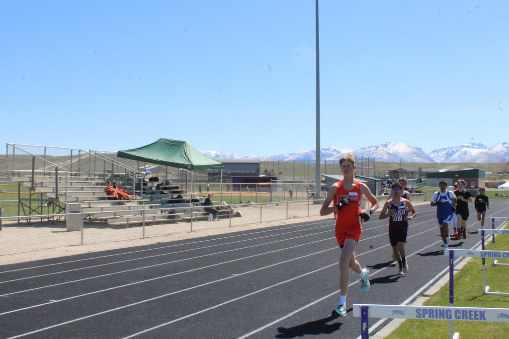 WHS track and field athletes competing in Spring Creek at the Elko II meet