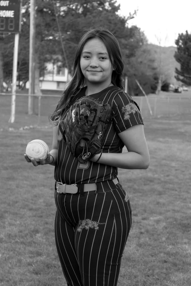 Senior softball players at Wells High School