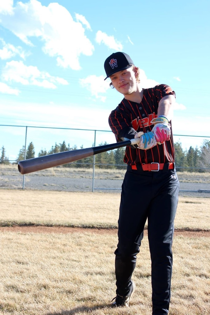 Wells High School senior baseball player
