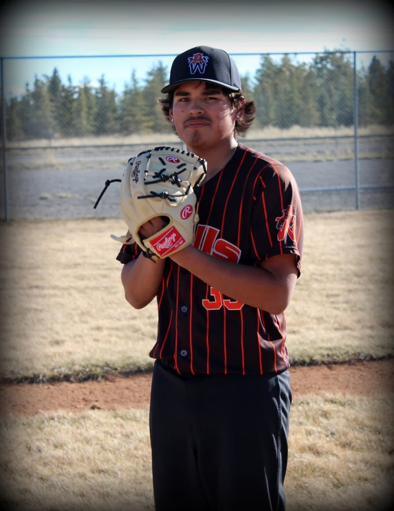 Wells High School senior baseball player