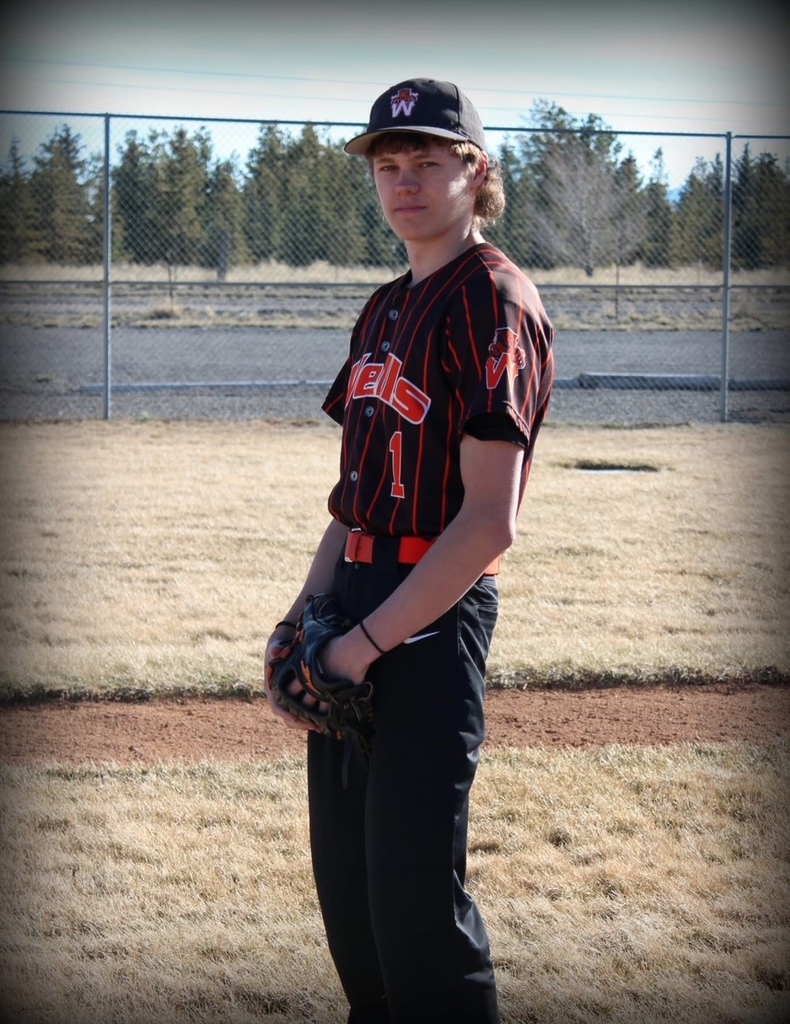Wells High School senior baseball player