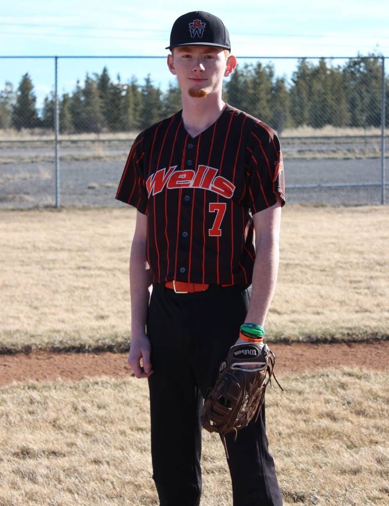 Wells High School senior baseball player