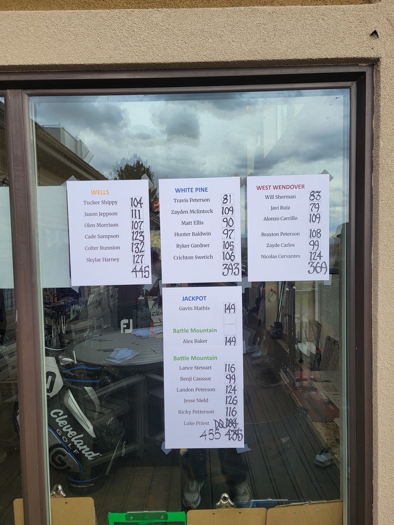 Wells High School golf scores