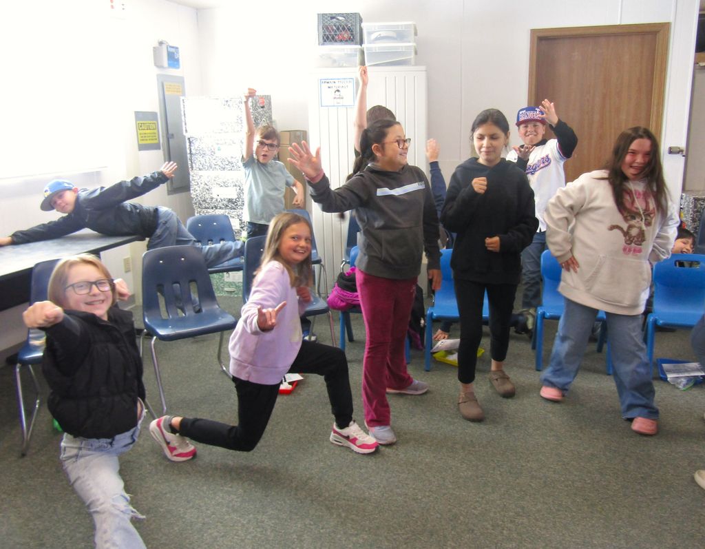 Our fourth graders recently participated in a visit from Science Theater,  sponsored by Get in the Act.