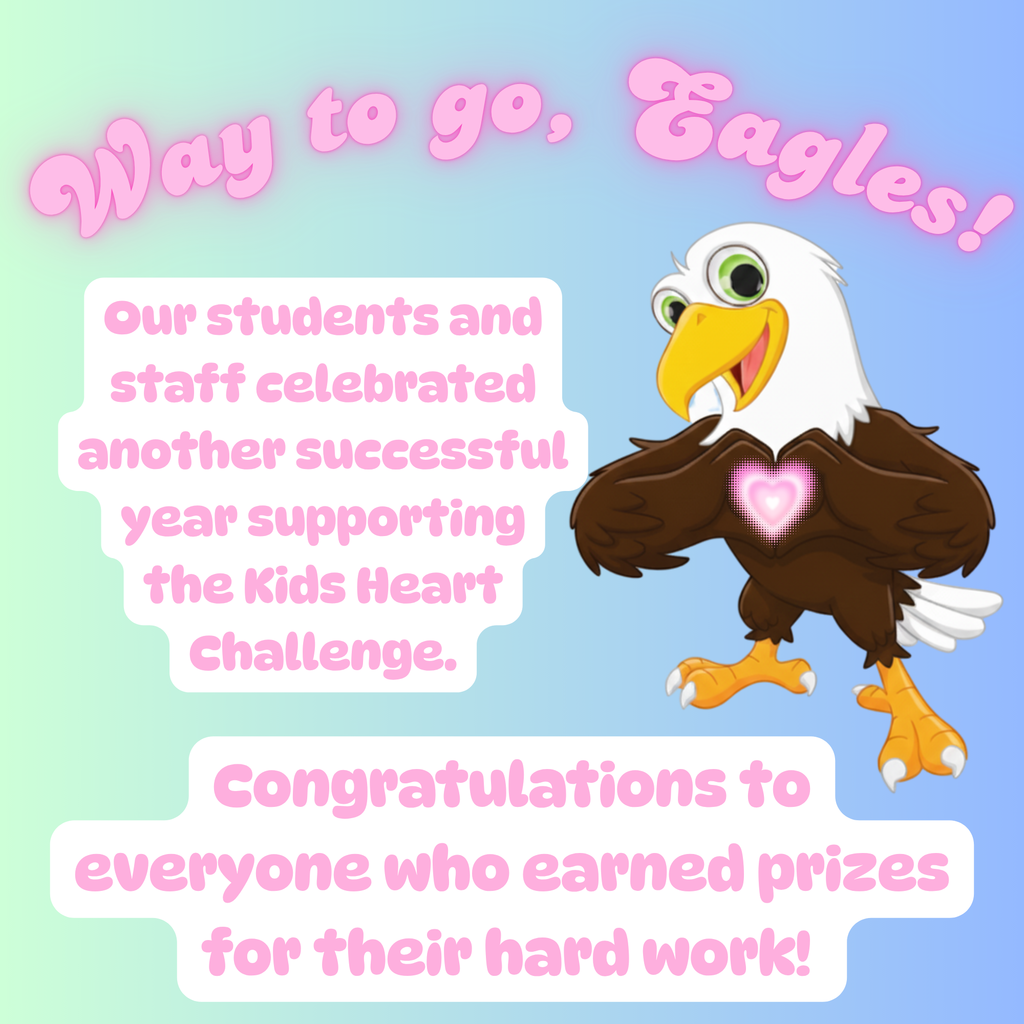 Congrats to our students for their hard work supporting the Kids Heart Challenge!