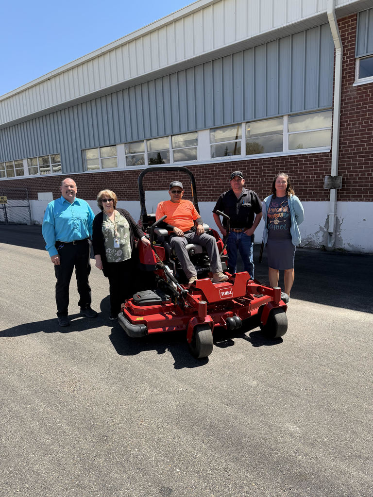 new lawn mower for Wells Combined School