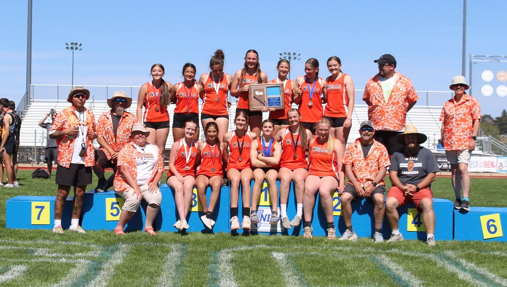 Wells High School girls track and field team region champions