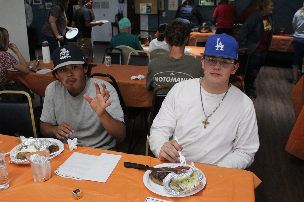 Steak fry participants