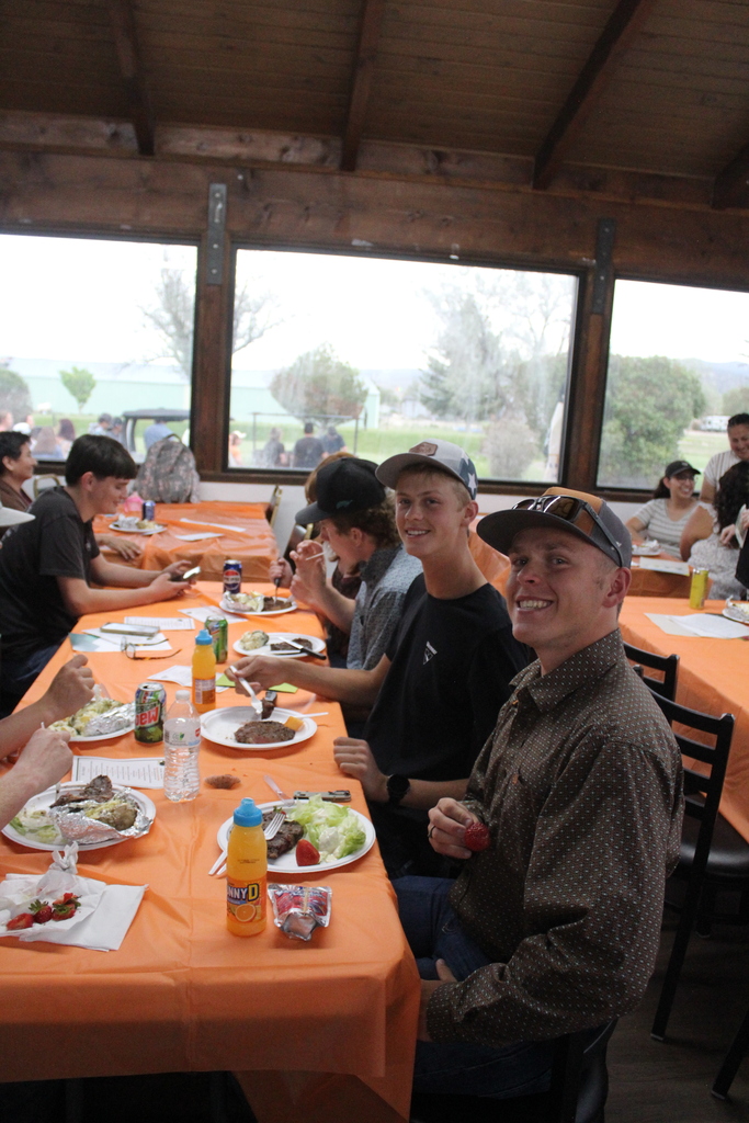Steak fry participants