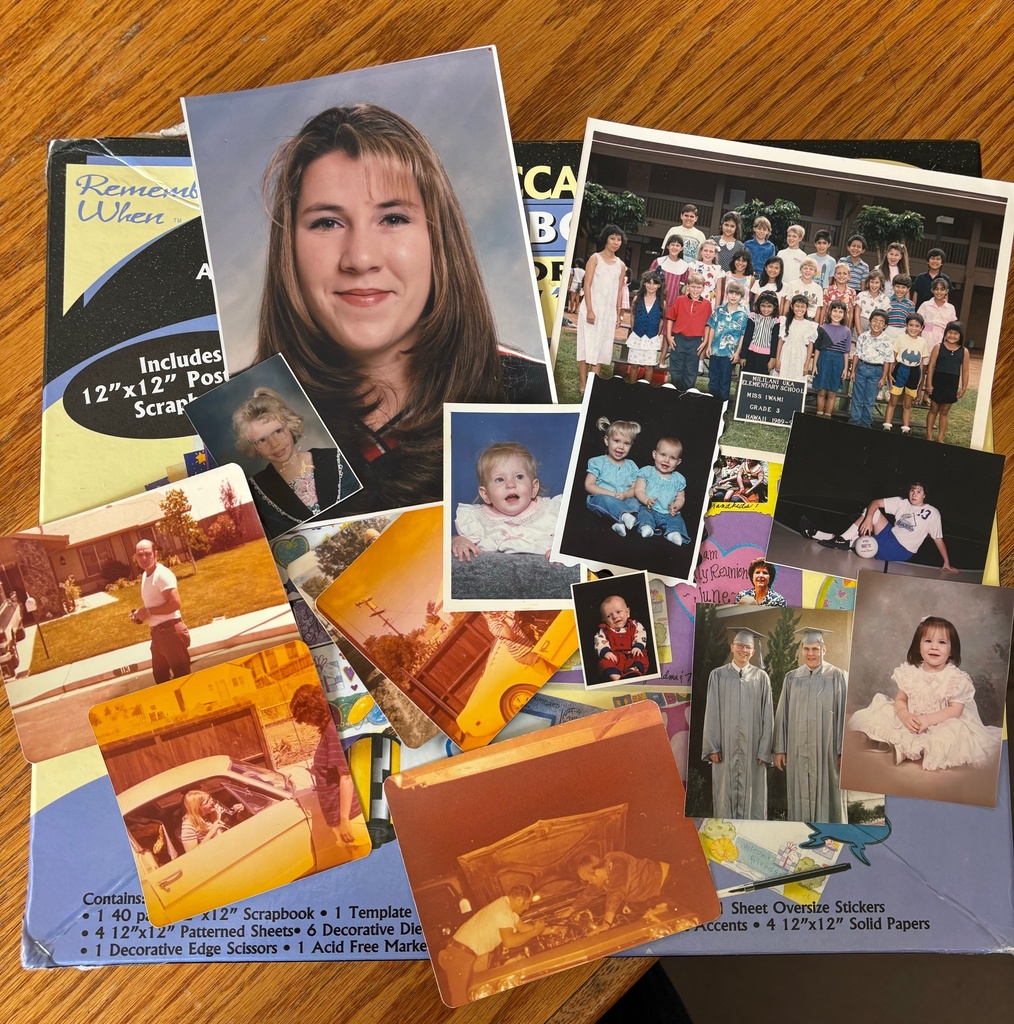 pictures and scrapbook items