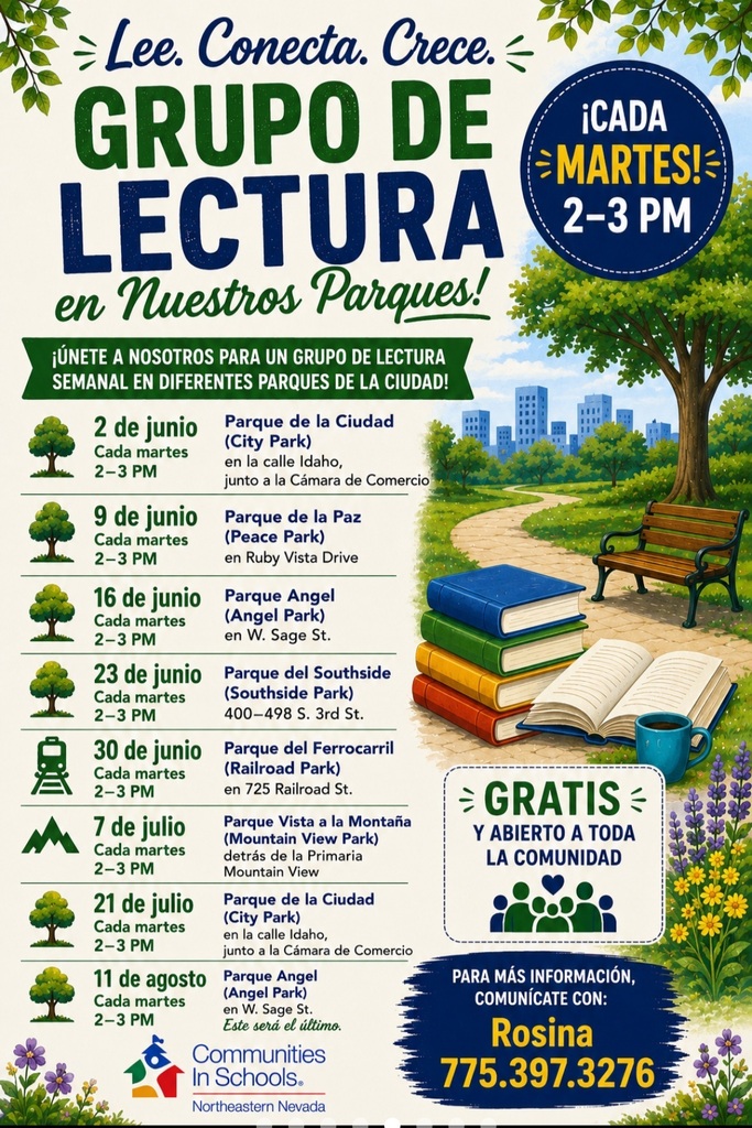 Reading Groups in our Parks Spanish