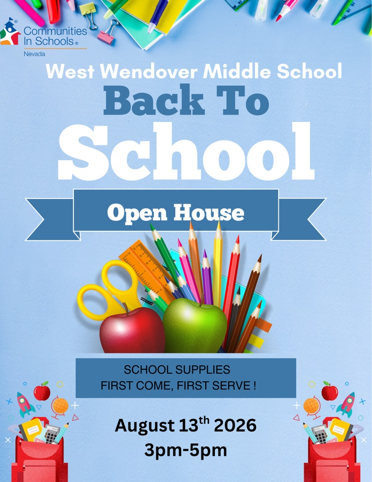 school supplies at open house