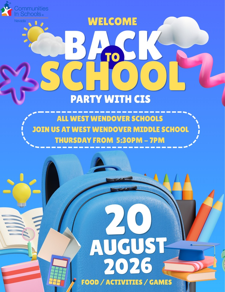 back to school event. August 20th. 5:30-7:00 pm