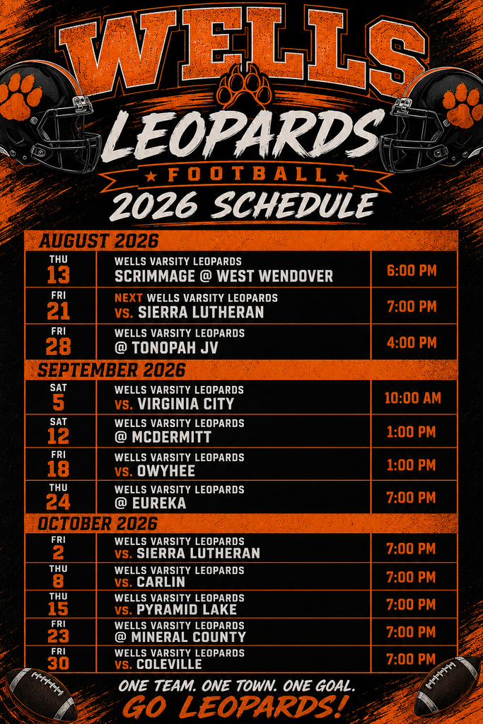 leopards football schedule