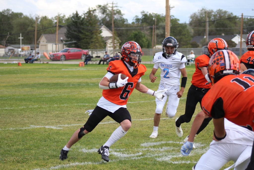 Wells High School football players