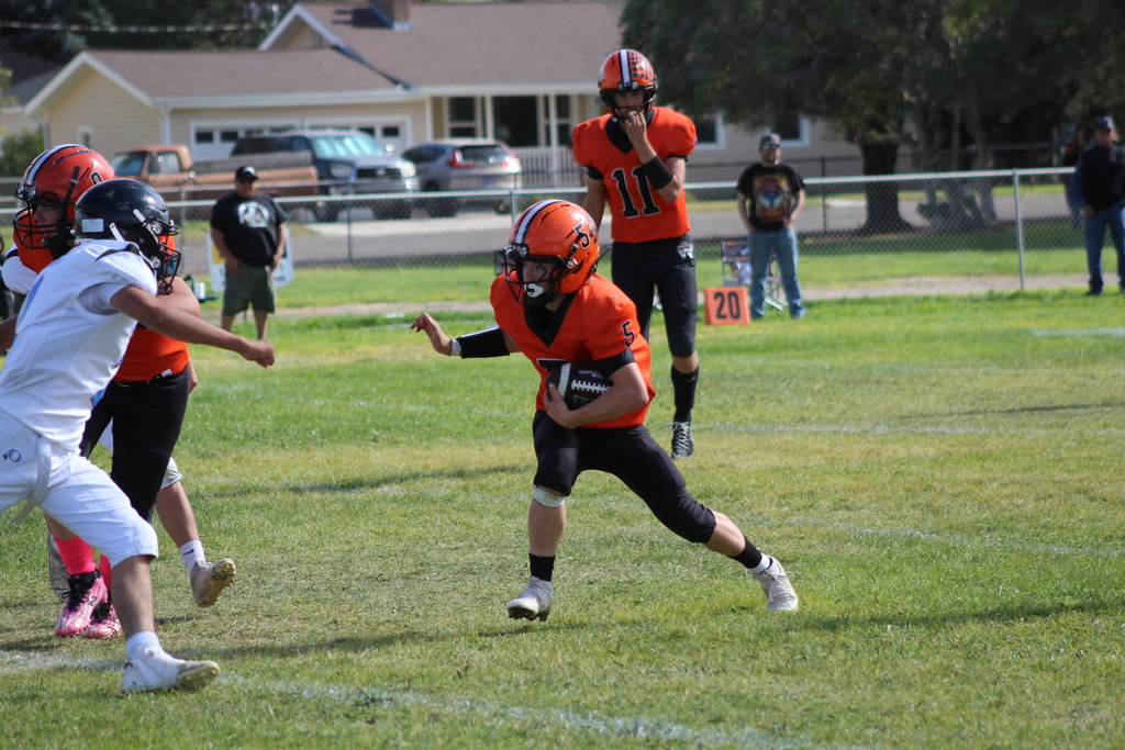 Wells High School football players