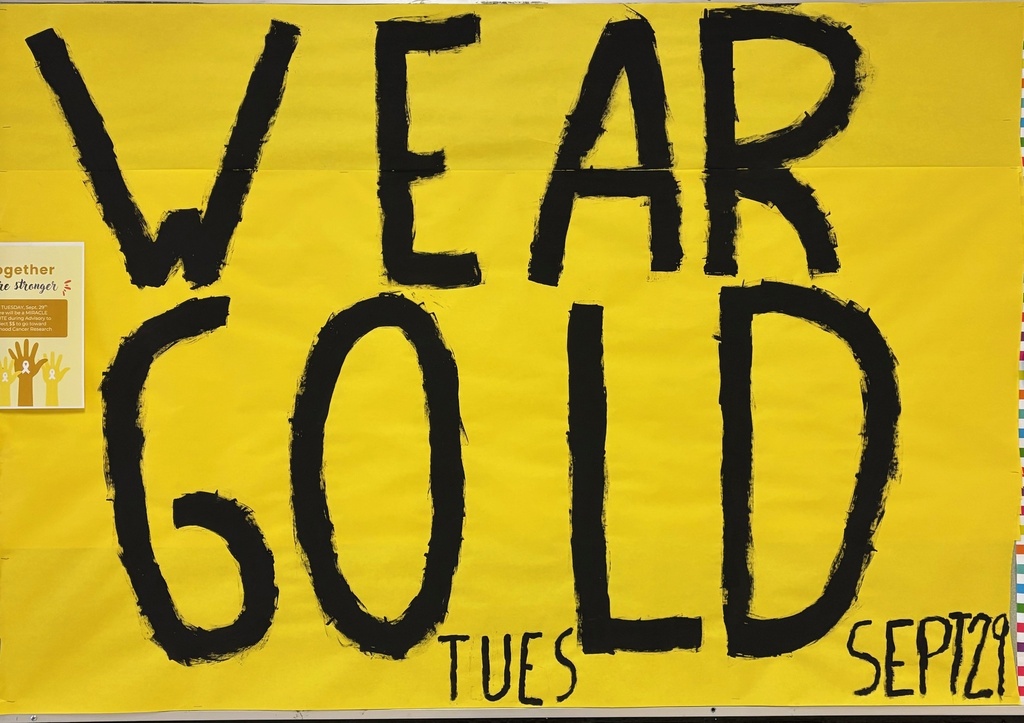 wear gold poster