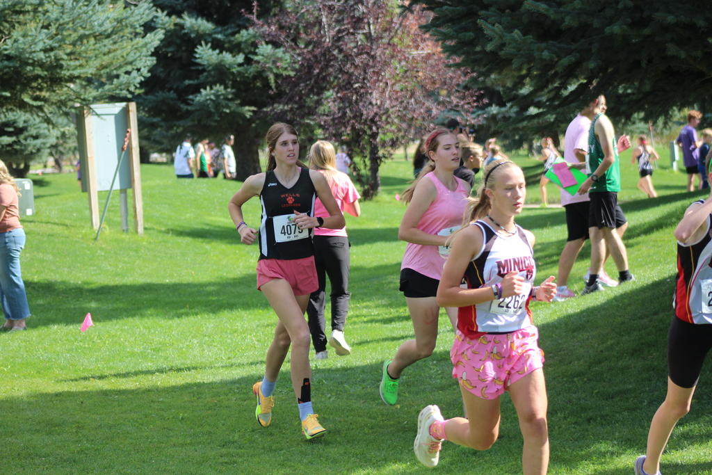 Wells High School Cross Country athlete competing at the Burley Hope Run