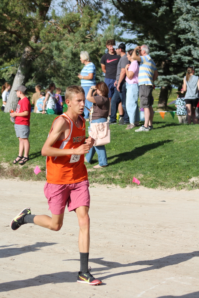 Wells High School Cross Country athlete competing at the Burley Hope Run