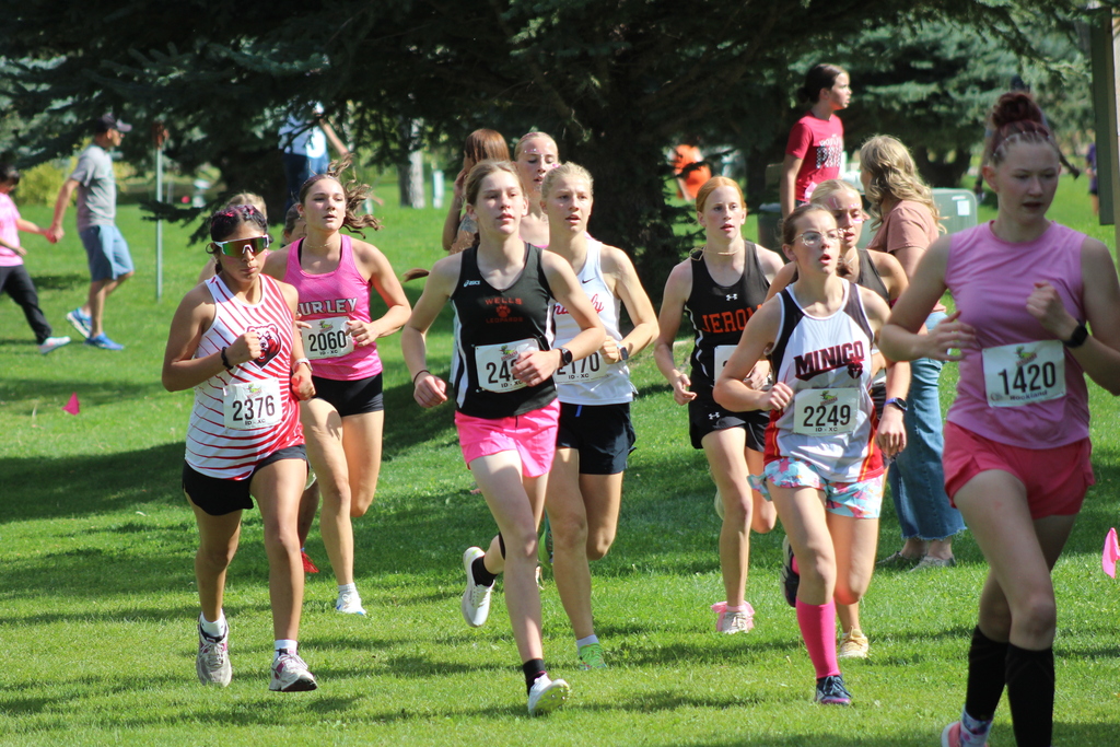 Wells High School Cross Country athlete competing at the Burley Hope Run