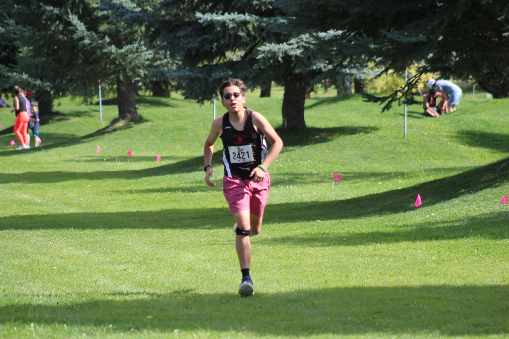 Wells High School Cross Country athlete competing at the Burley Hope Run