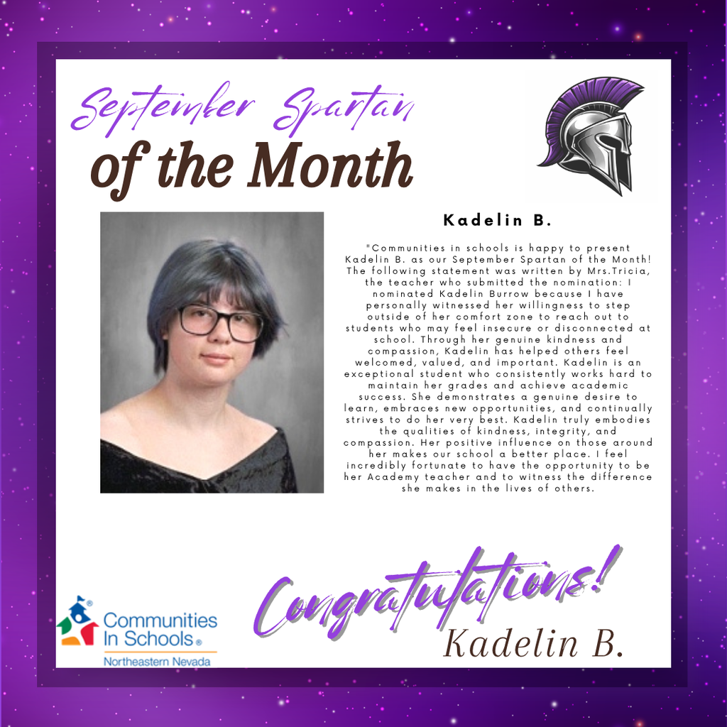 September Spartan of the Month