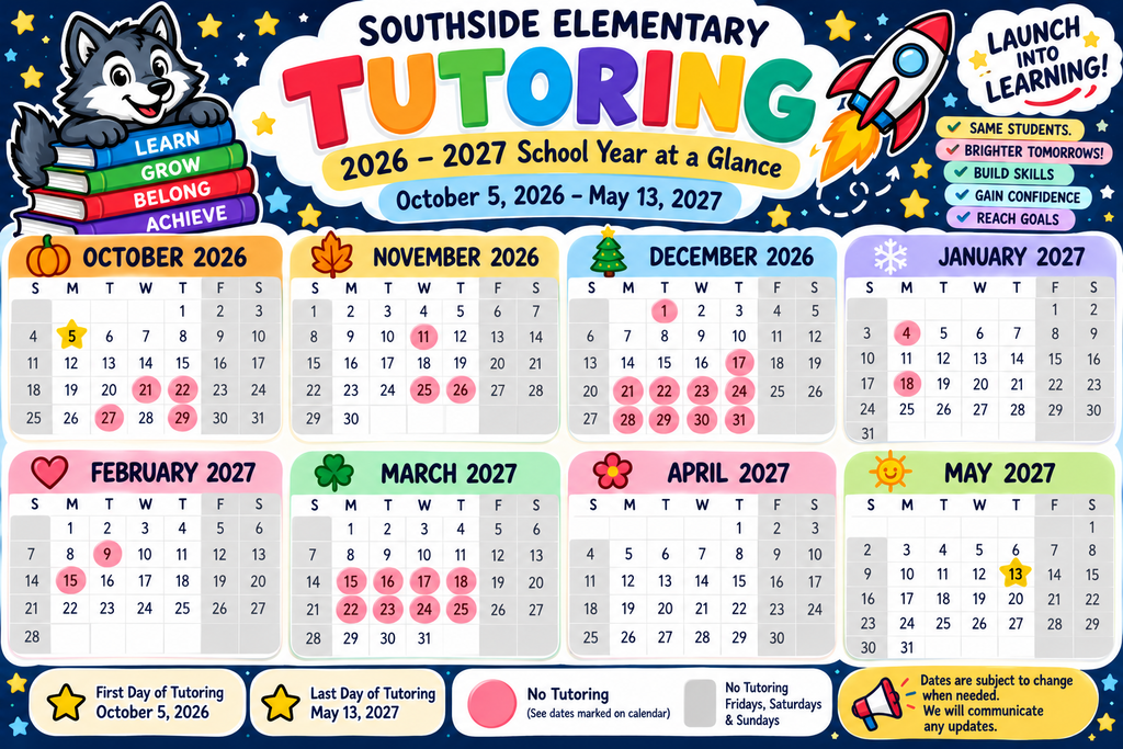 Tutoring Calendar