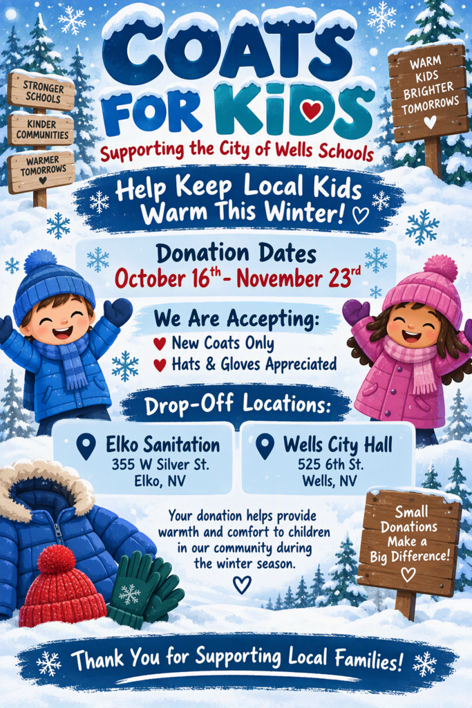 coats for kids flyer