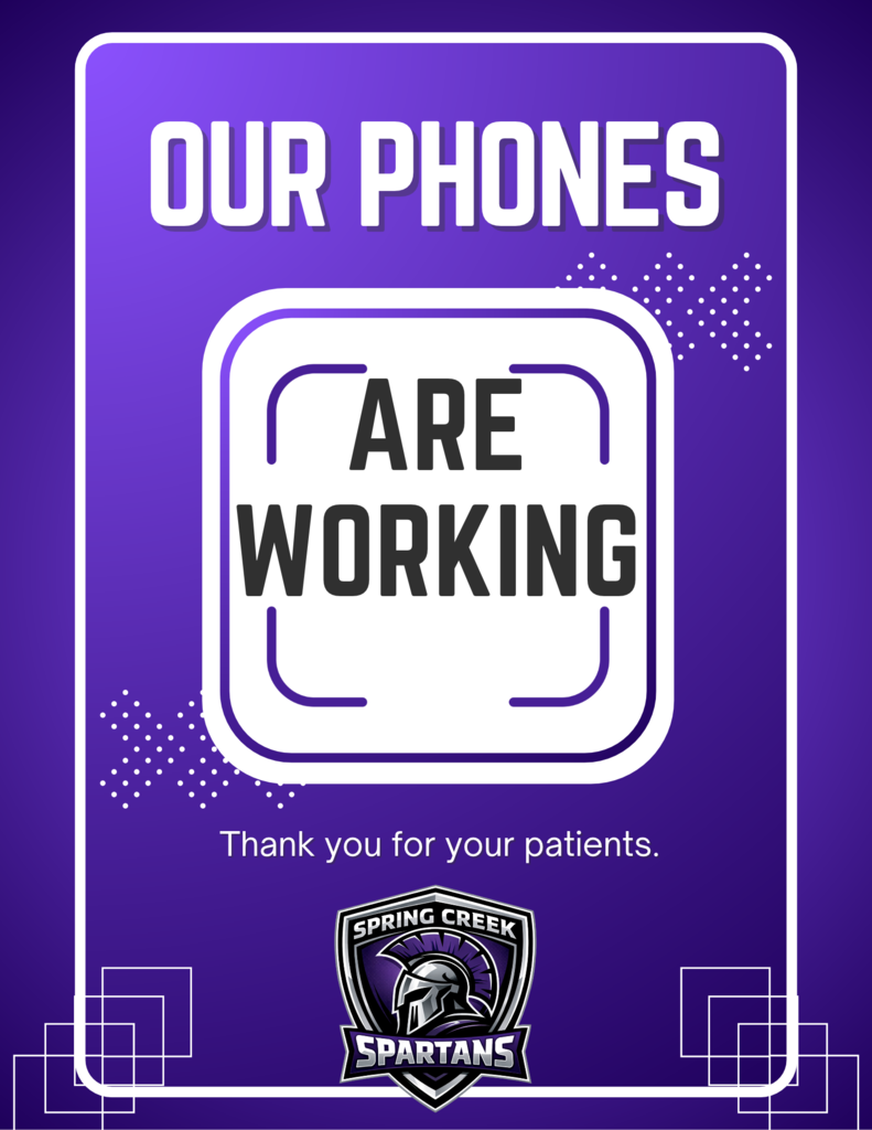 Our phones are working again. Thanks everyone for your patients.