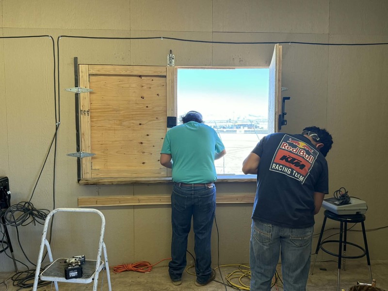 announcers booth remodel