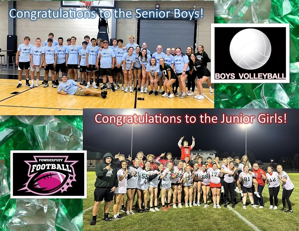 congrats volleyball and powderpuff