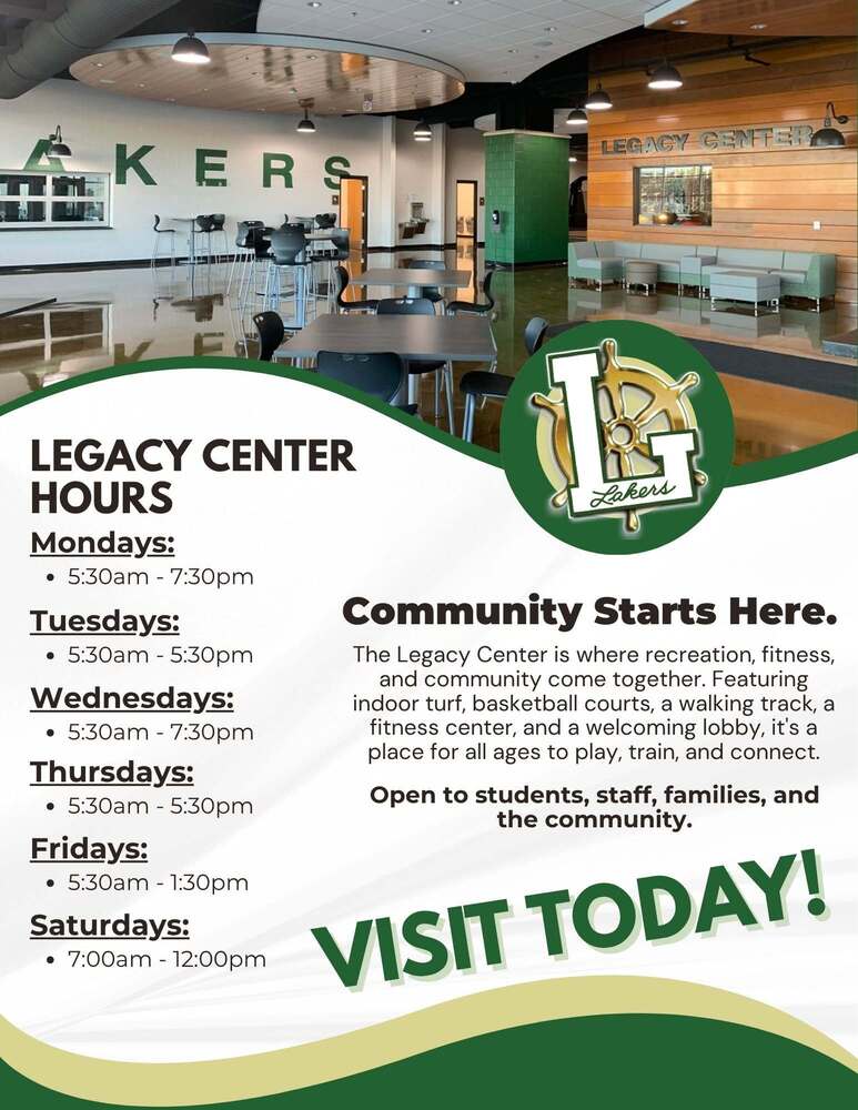 Legacy Center hours
